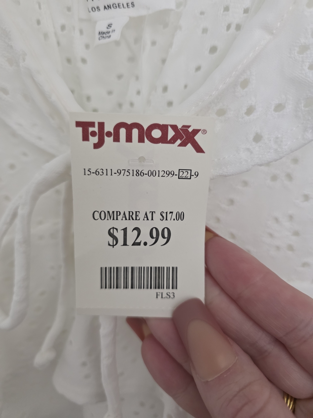 White Eyelet Ruffle Cami - Picture 7 of 11